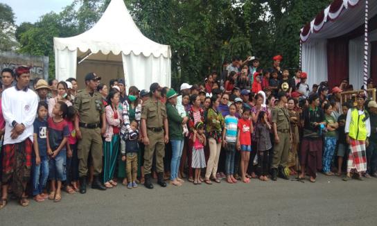 Pengamanan Festival Budaya Pertanian di Pelaga Kec. Petang Kab. Badung
